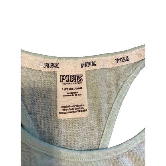 Pink Victorias Secret Sleepwear Racerback Tank Top Lightweight Athletic Athleisu - Picture 7 of 11